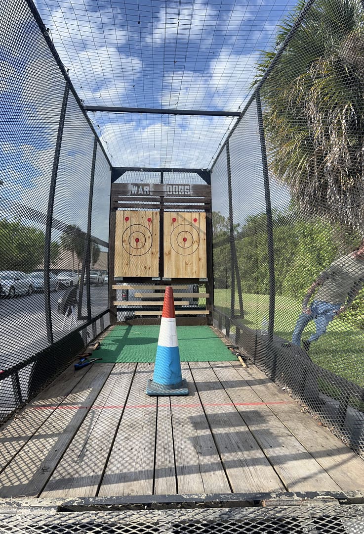 Raw Atheletic Club Grand Opening In Port Saint Lucie, Fl - War Dogs Axe Throwing